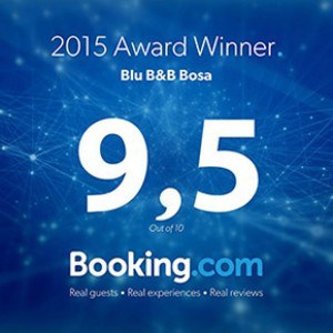 Certificato di eccellenza Booking B&B Blu Bosa